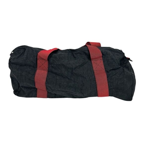 Vintage Marlboro Adventure Team Black Nylon Medium Duffle Bag 90s Travel Gym - Picture 3 of 7
